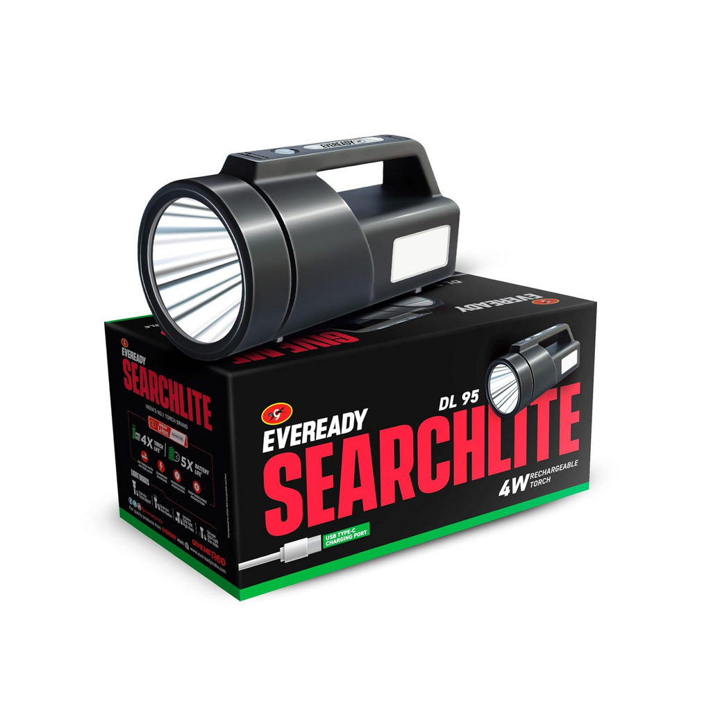 Eveready SEARCHLITE DL95 Rechargeable 4W Emergency Torch