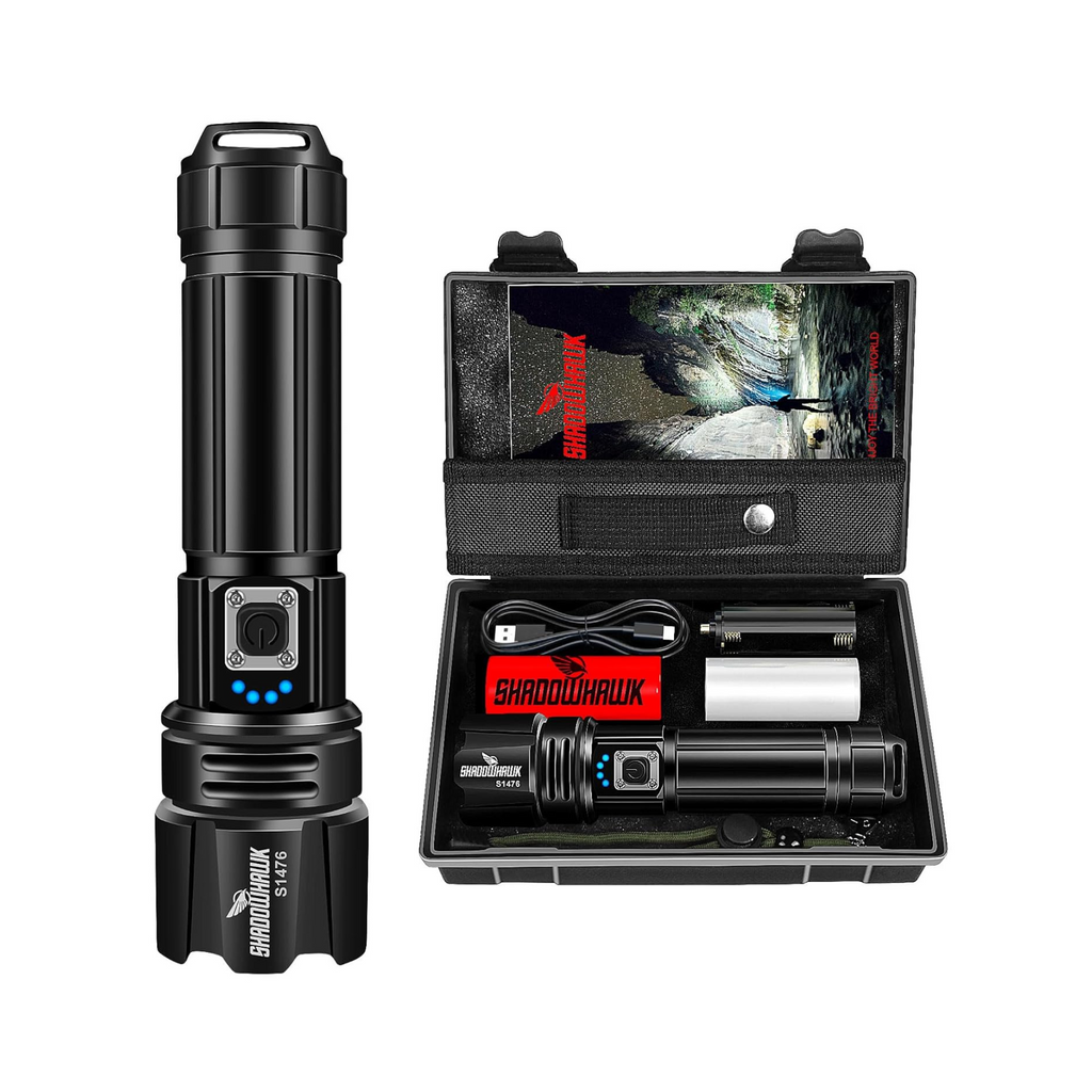 Shadowhawk Flash Light LED Torch 20K Lumens Waterproof