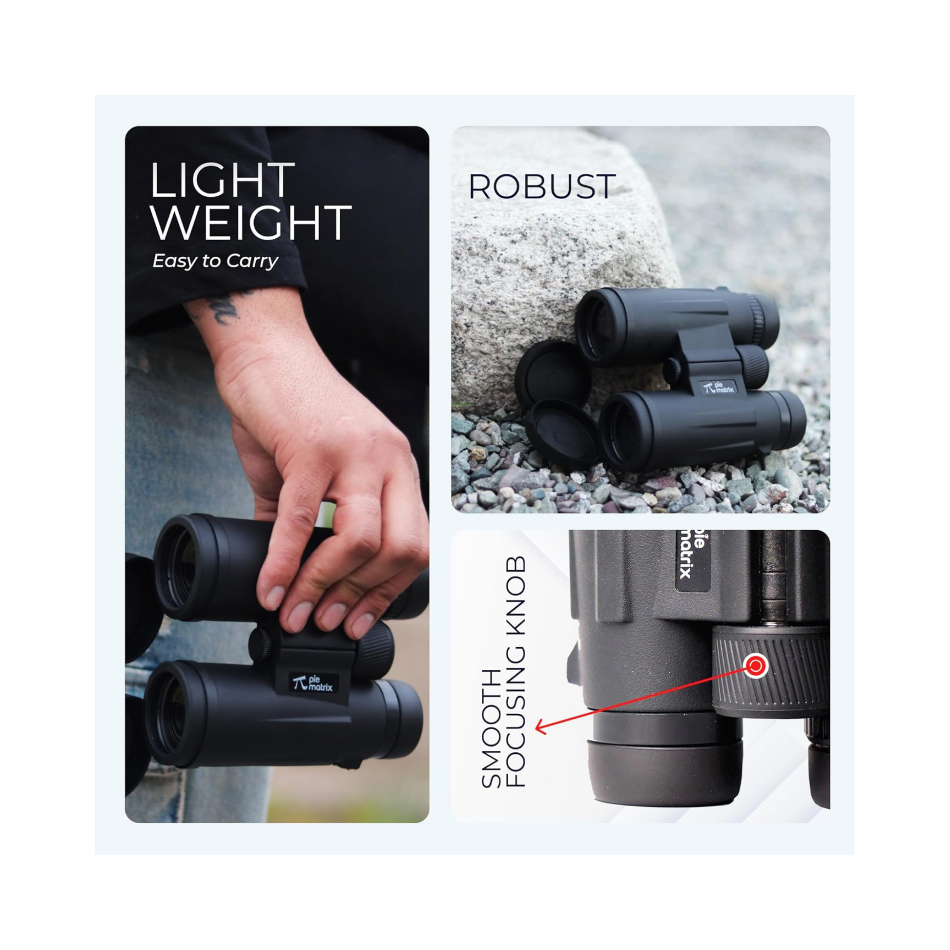 Pi Matrix Swift Binoculars 10X42 Magnification