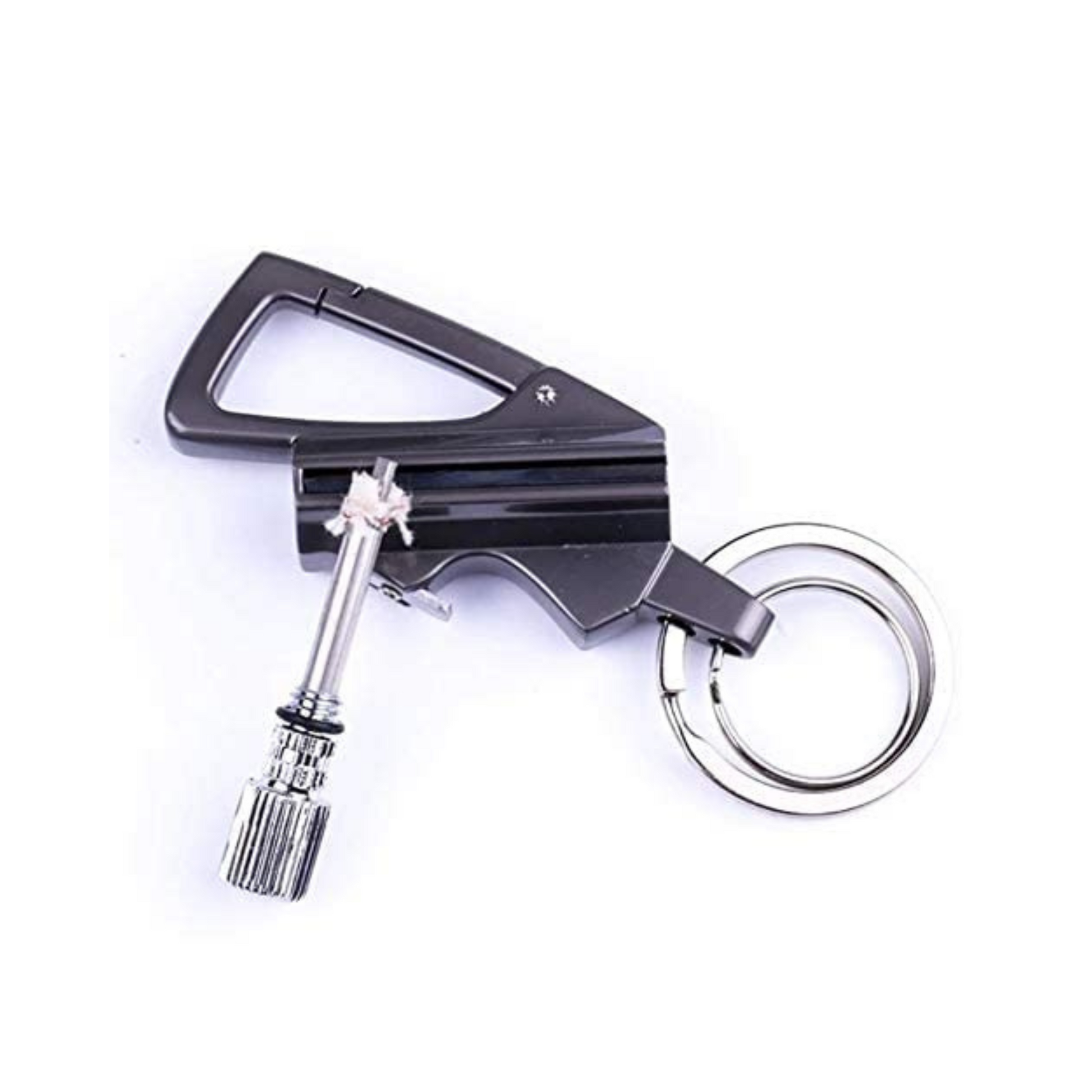 Alkey Flint Lighter Fire Starter Keychain 3 in 1