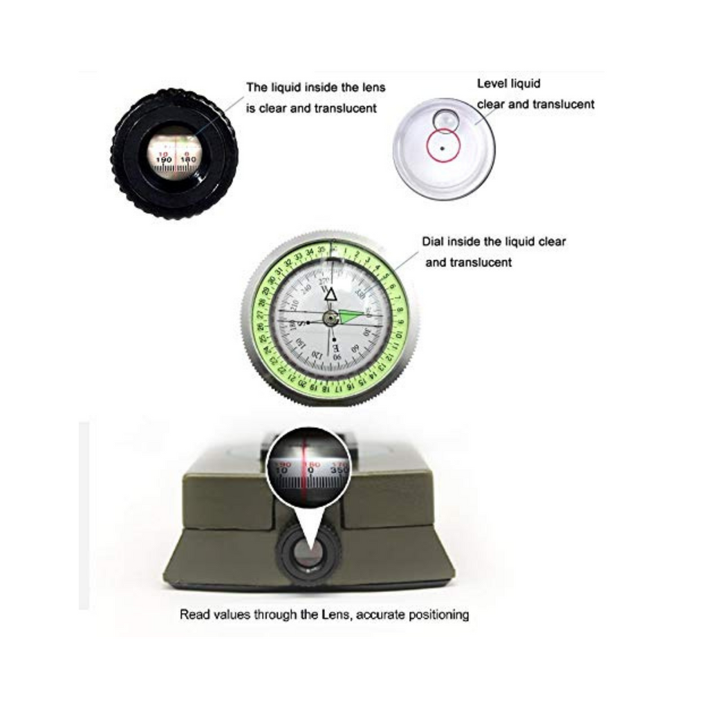 Waterproof Compass Military Grade High Accuracy Metal Build