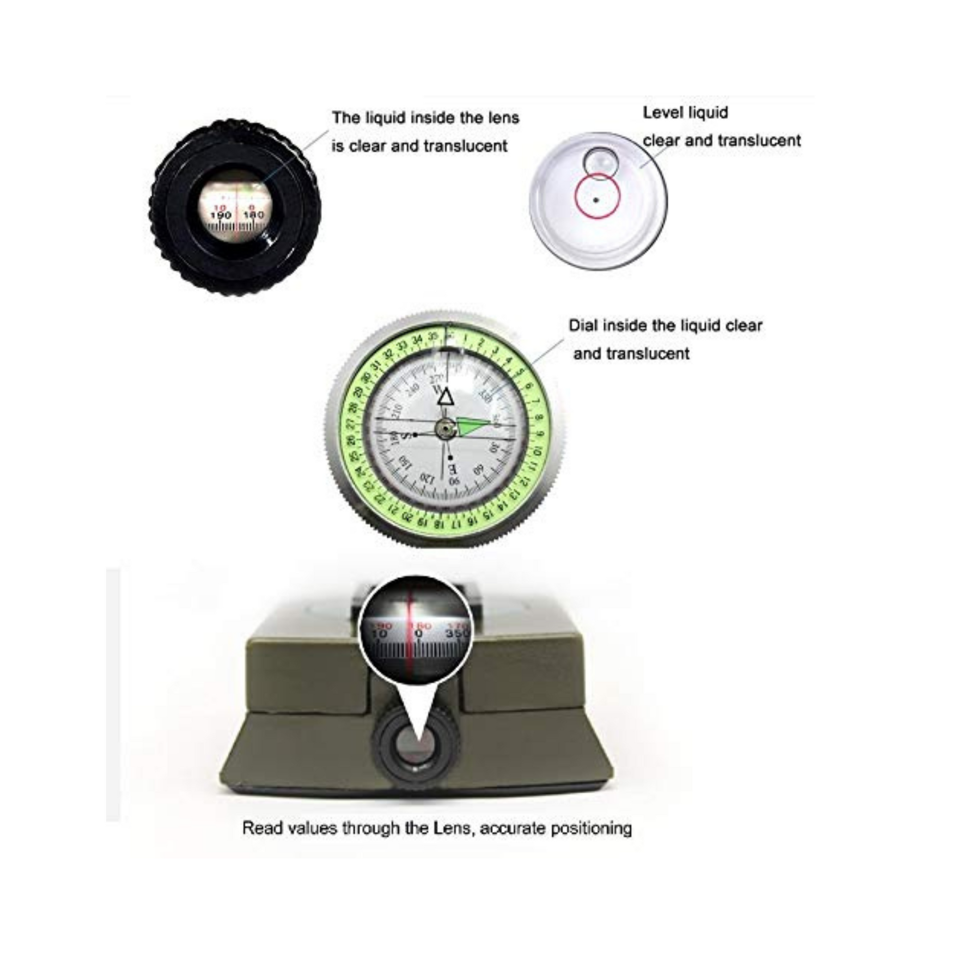 Waterproof Compass Military Grade High Accuracy Metal Build