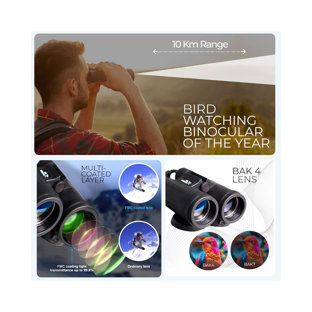 Pi Matrix Swift Binoculars 10X42 Magnification