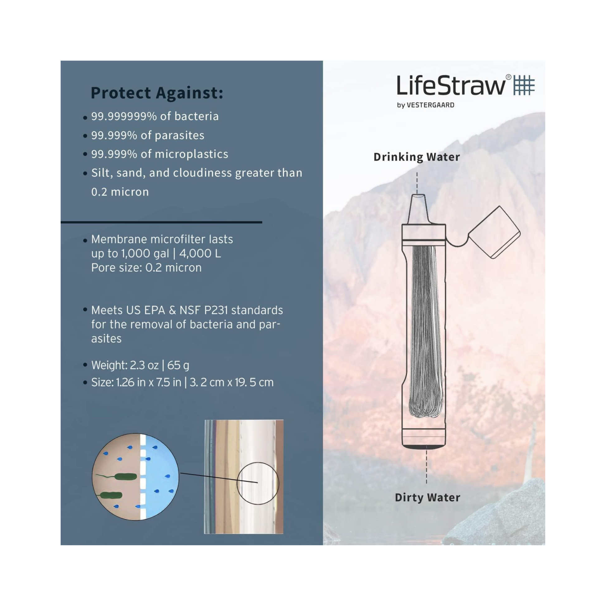 LifeStraw Peak Series Personal Water Filter