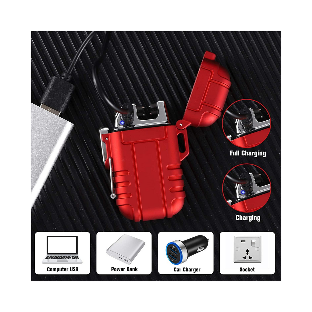 Electric Arc Lighter Dual Plasma Beam Waterproof & Windproof