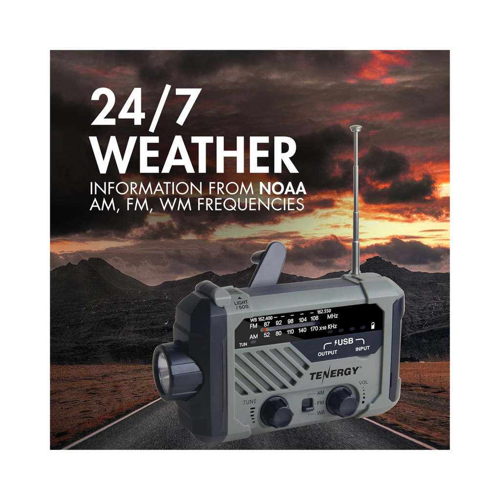 Tenergy Multifunctional Hand Crank Emergency Radio