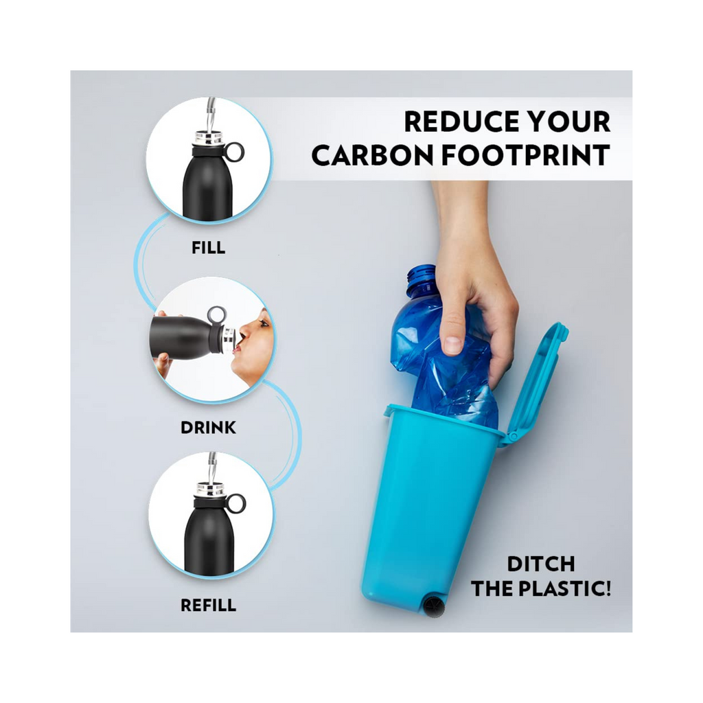 Borosil Hydra Jupiter 1 litre Stainless Steel Water Bottle