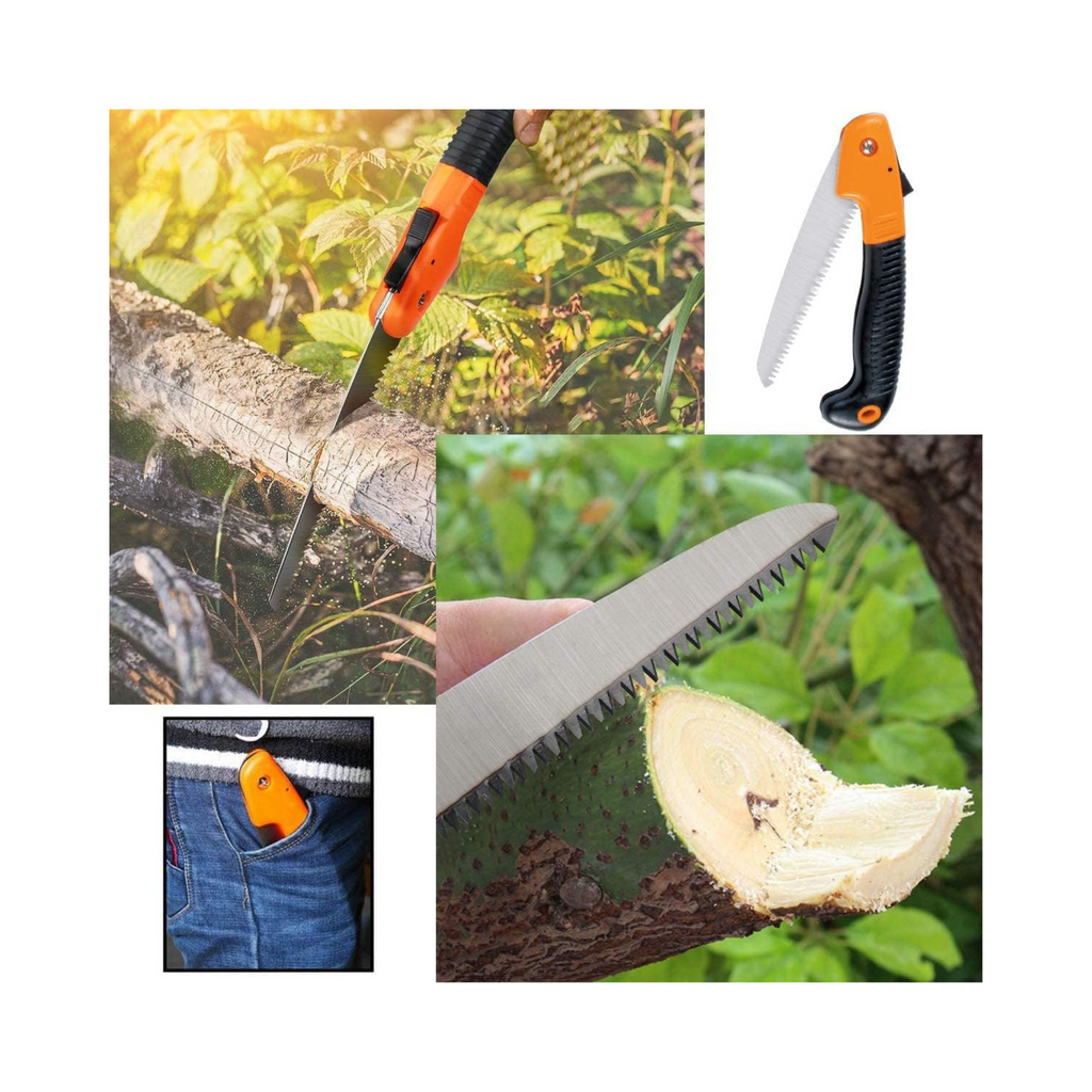 7" Folding Mini Hand Saw - High Carbon Steel Blade