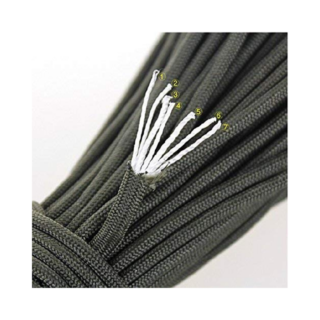 ADD GEAR Military Grade Paracord - 550 lbs, 7 Strand, 4mm, 100% Nylon