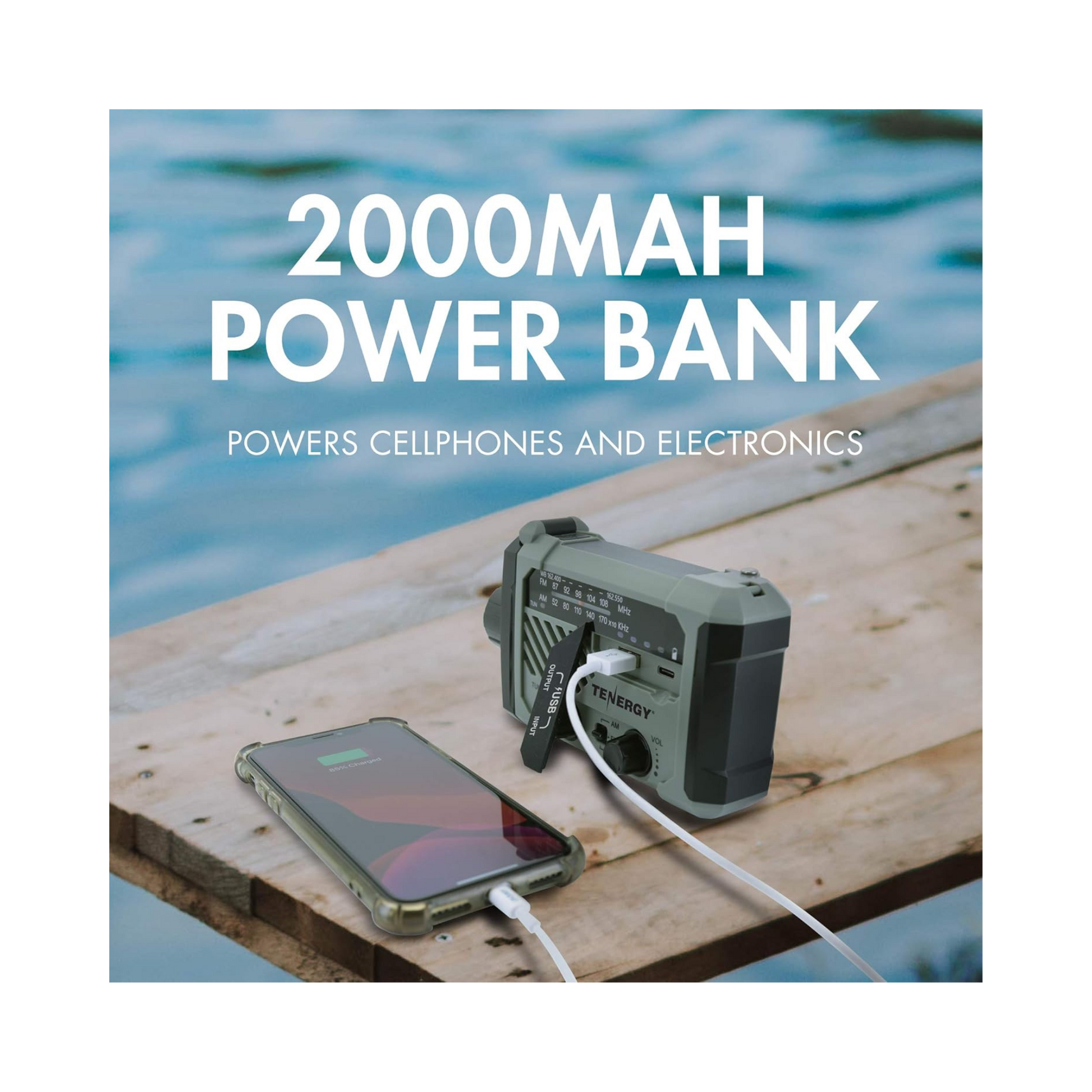 Tenergy Multifunctional Hand Crank Emergency Radio