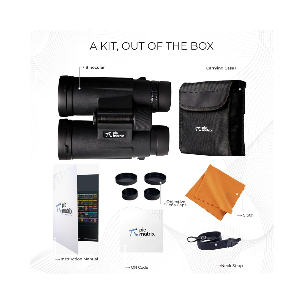 Pi Matrix Swift Binoculars 10X42 Magnification