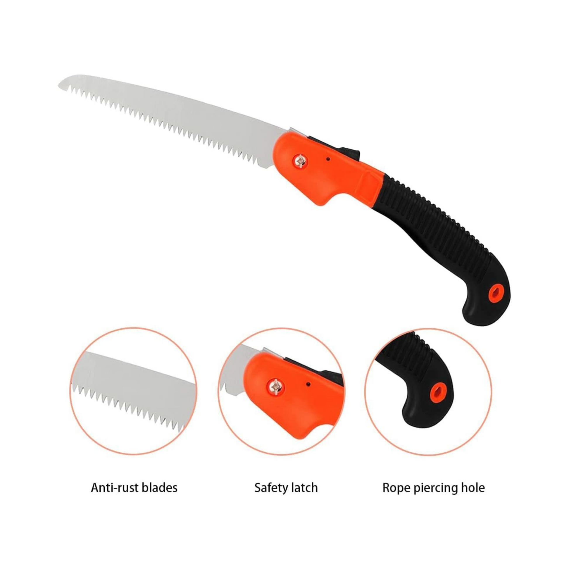 7" Folding Mini Hand Saw - High Carbon Steel Blade