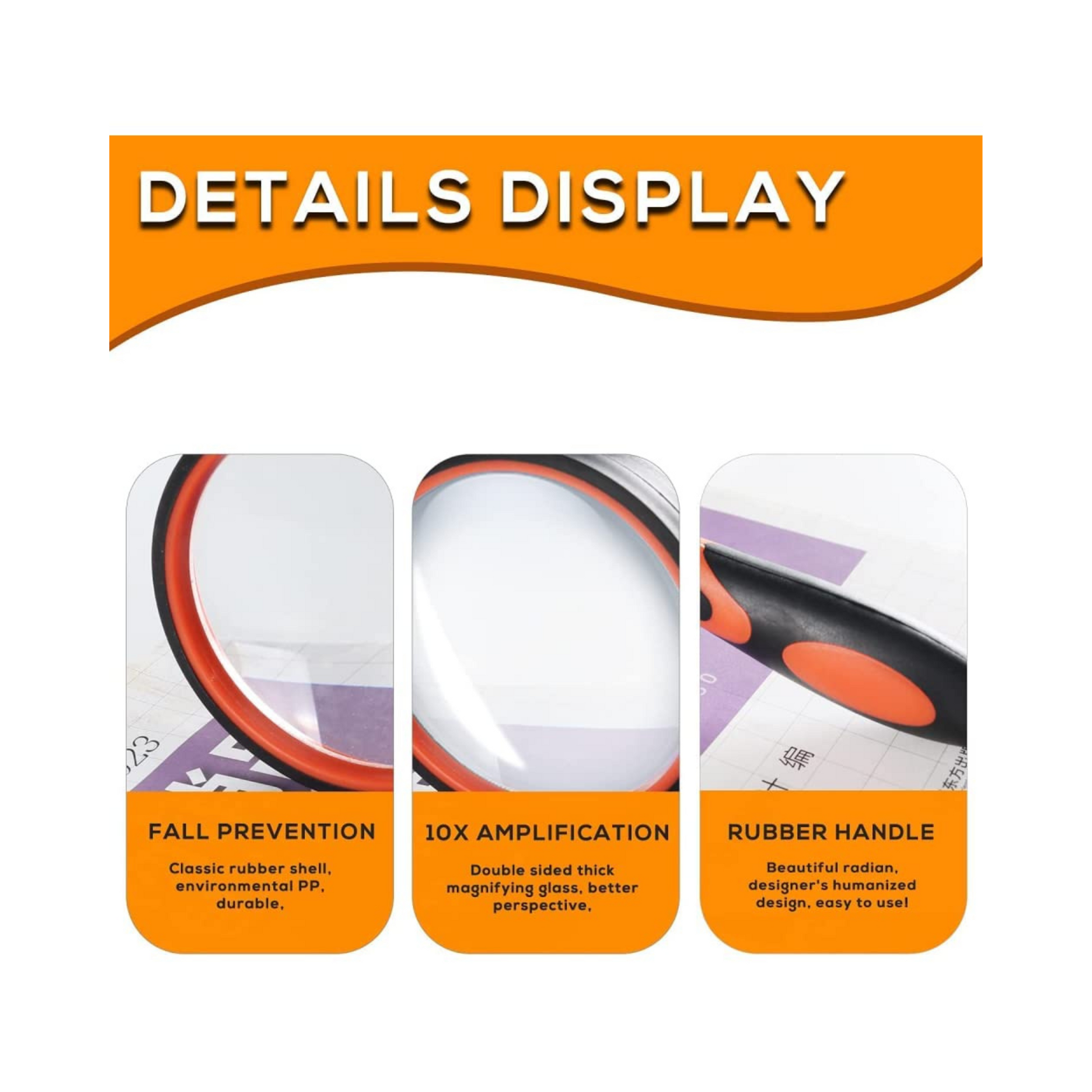 Outdoor Magnifying Glass 75mm Lens