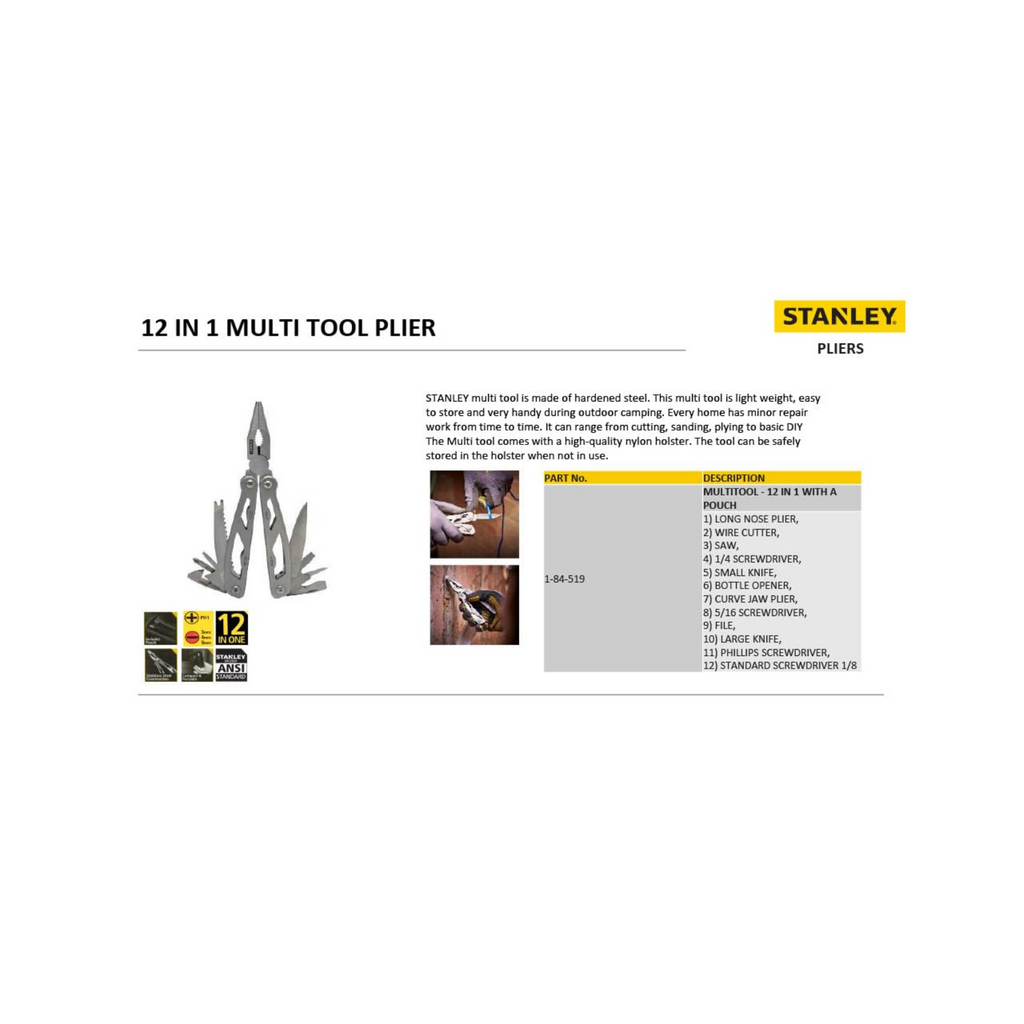 Stanley Fatmax 12-in-1 Multi Tool - 1-84-519