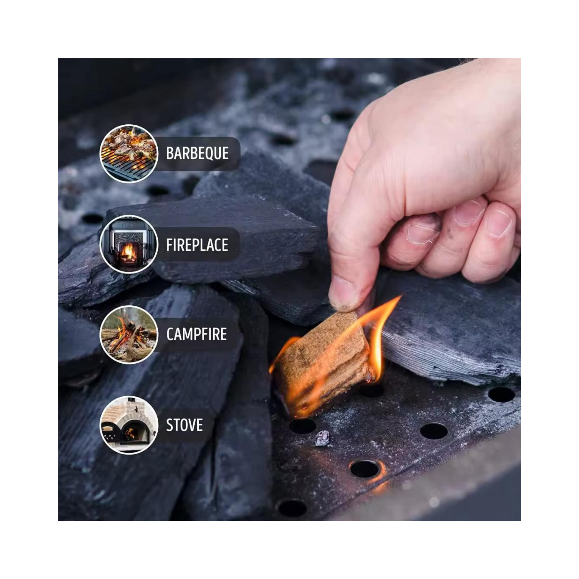 Emergency Fire Starter Cubes Wax Wood Igniter