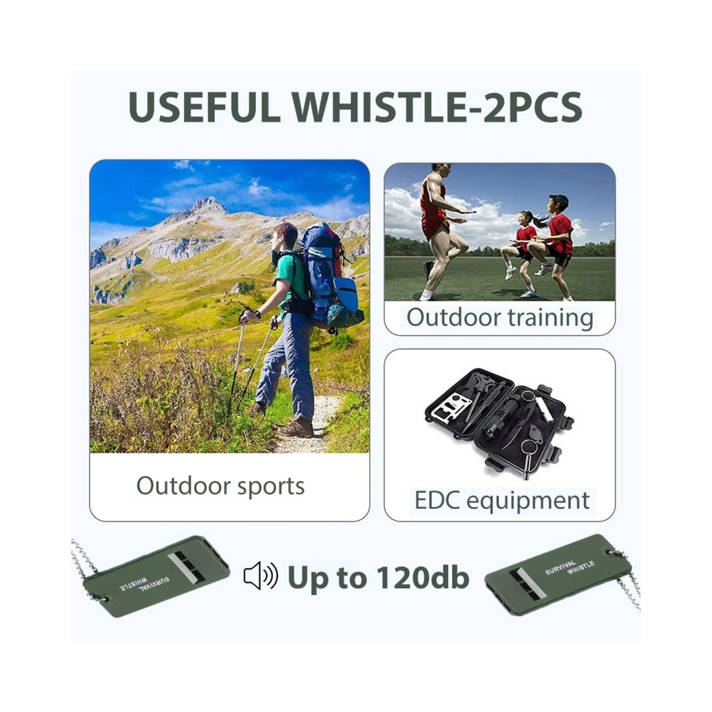 High Pitch Multi-Audio Survival Whistle 120db