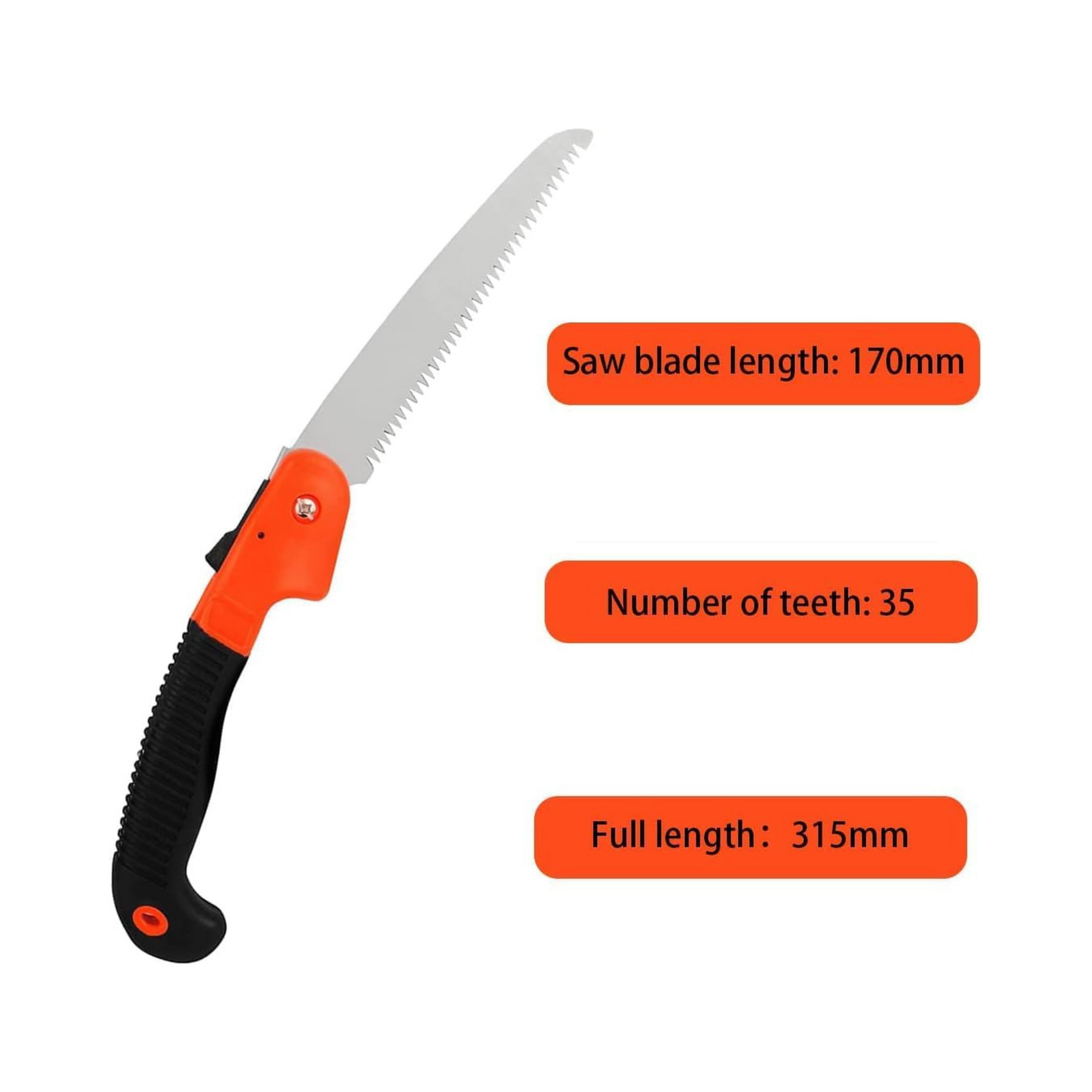 7" Folding Mini Hand Saw - High Carbon Steel Blade