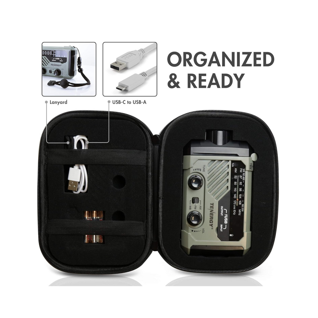 Tenergy Multifunctional Hand Crank Emergency Radio
