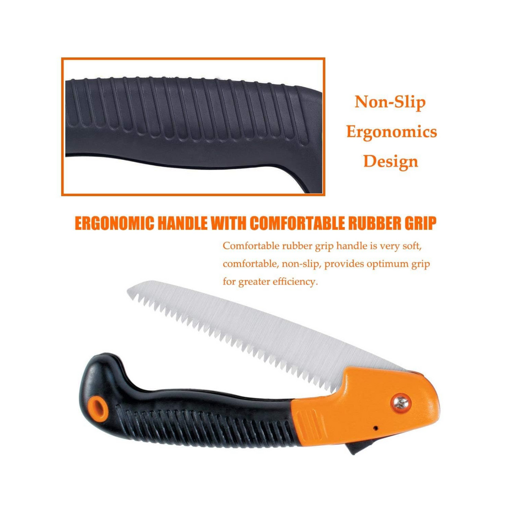 7" Folding Mini Hand Saw - High Carbon Steel Blade